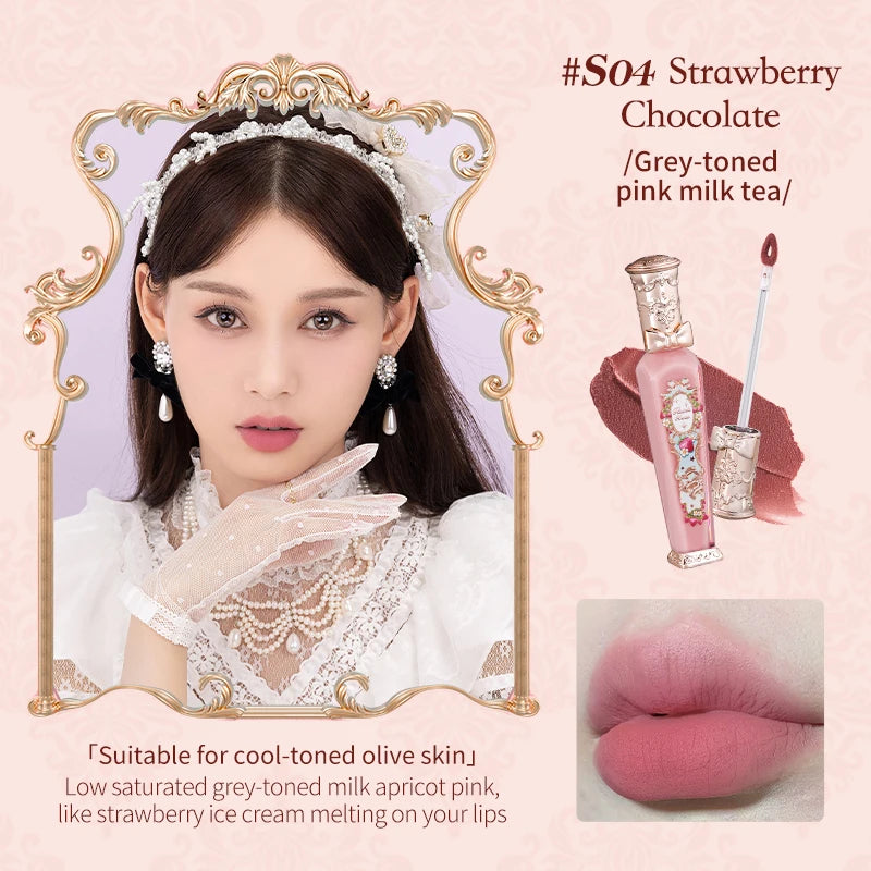 Flower Knows Strawberry Rococo Cloud Lip Cream – Lip Tint Velvet com Efeito Nuvem