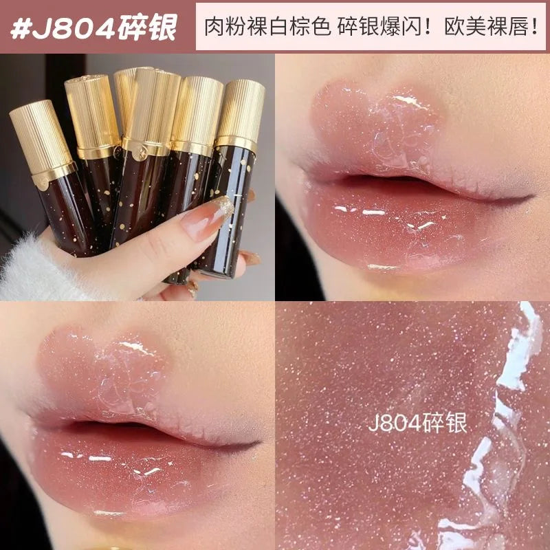 Gloss Gold Rush da Girlcult – Lip Glaze com Brilho Espelhado e Filme Protetor Não Transferível