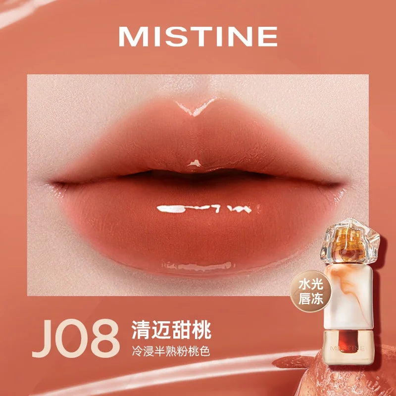 Batom Líquido Nude MISTINE com Efeito Matte Aveludado e Brilho Espelhado | Acabamento Glaze ou Jelly