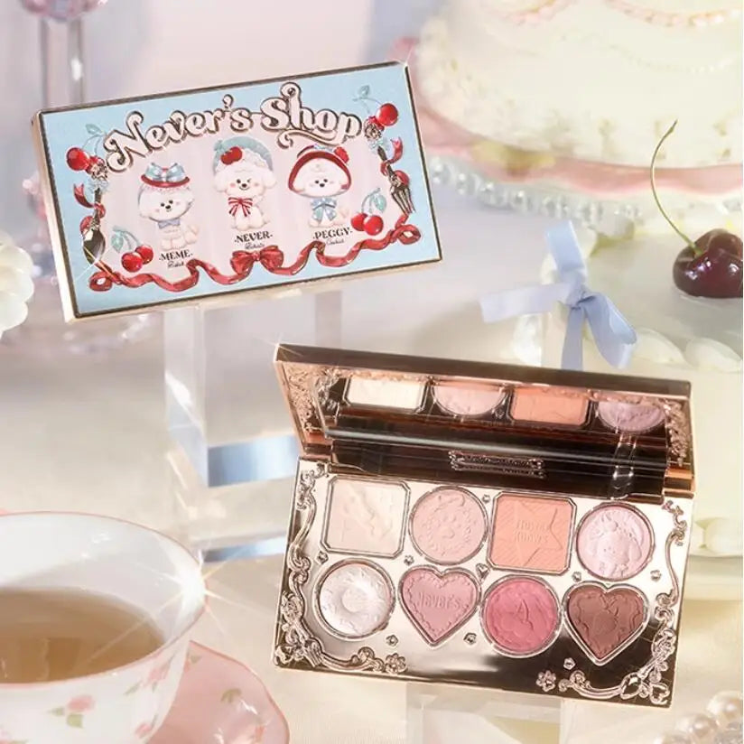 Paleta de Sombras Flower Knows Never’s Shop – 8 Cores Brilhantes