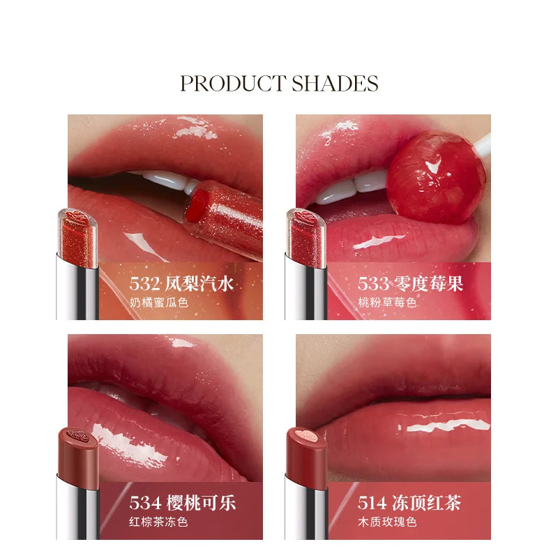 Batom Gem Sandwich Crystal Joocyee x Chupa Chups – Balm-Tint Cremoso com Brilho Cristal e Vitamina E