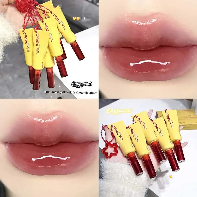 Mirror Water Liquid Lipstick Cappuvini – Gloss Espelhado com Efeito Jelly & Volume
