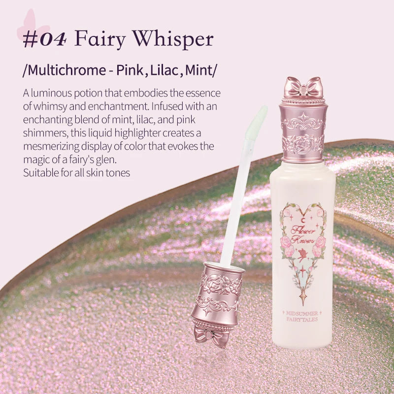 Flower Knows Midsummer Fairytales Iluminador Líquido Multichrome – Brilho Etéreo e Encantador