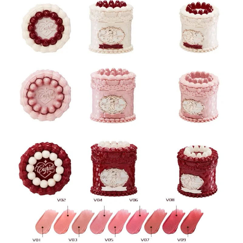 Batom Lip Cream Velvet Matte Strawberry Cupid - Flower Knows