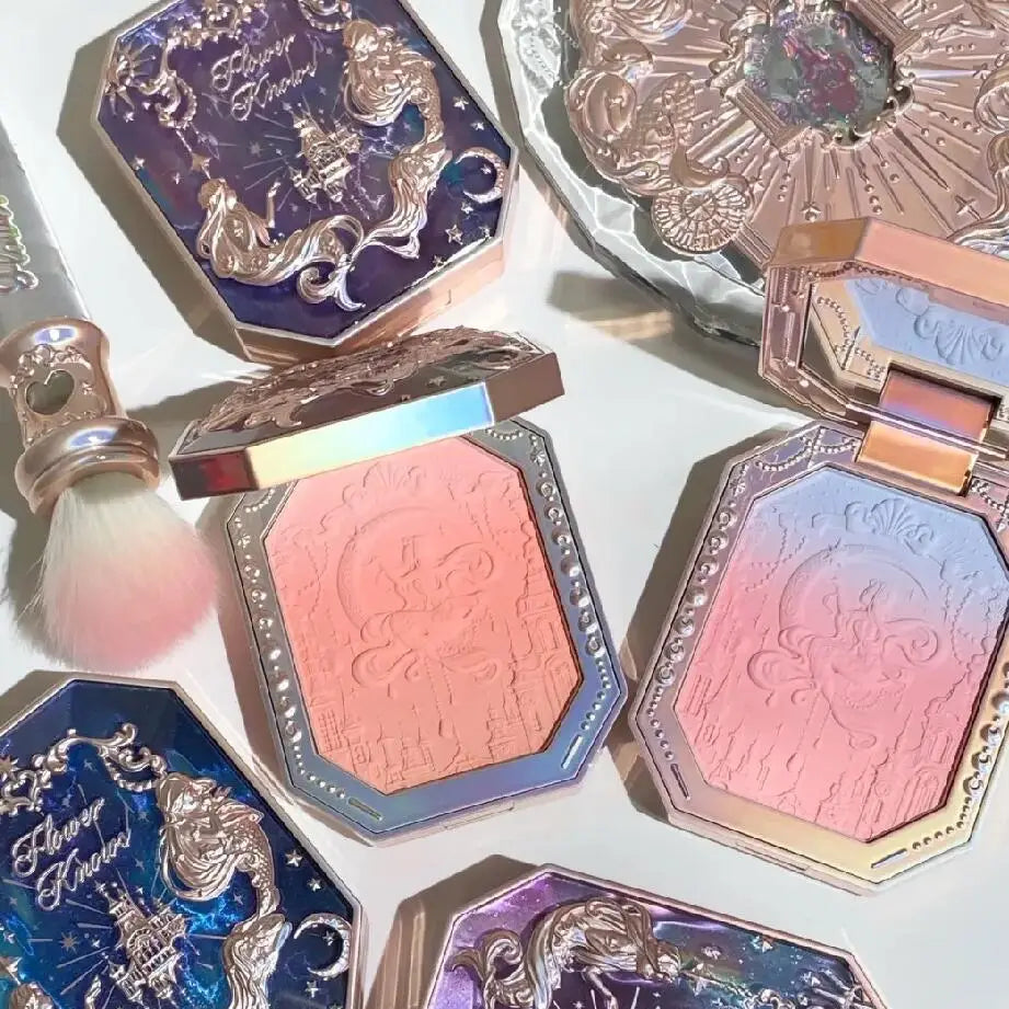 Blush em Pó com Efeito Degradê (Edição Limitada) – Flower Knows Moonlight Mermaid