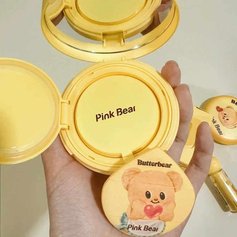 Base Air Cushion Pinkbear Bolo – BB Cream Iluminador com Cobertura Natural