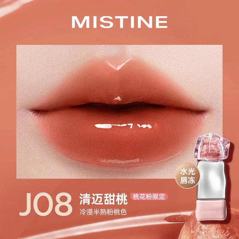 Batom Líquido Nude MISTINE com Efeito Matte Aveludado e Brilho Espelhado | Acabamento Glaze ou Jelly
