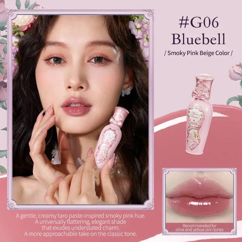 Lip Balm Gloss com Filme Protetor Flower Knows Midsummer Fairytales | Efeito Brilho Natural e Hidratação Profunda