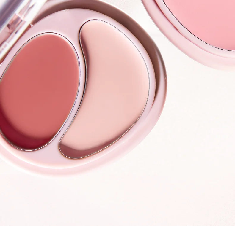 Joocyee Two-Color Cream Blusher – Duo Multifuncional para Bochechas e Lábios