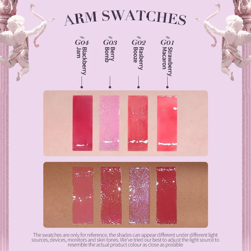 Flower Knows Strawberry Rococo Glowy Lip Gloss – Brilho Labial Hidratante com Efeito Espelhado