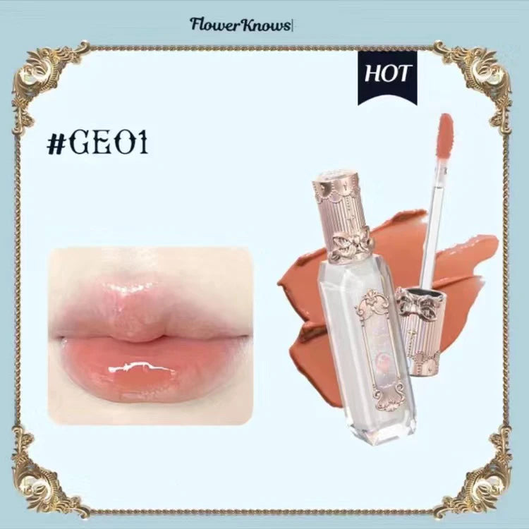 Gloss Labial Moonlight Mermaid Flower Knows – Brilho Espelhado Hidratante com Vitamina E