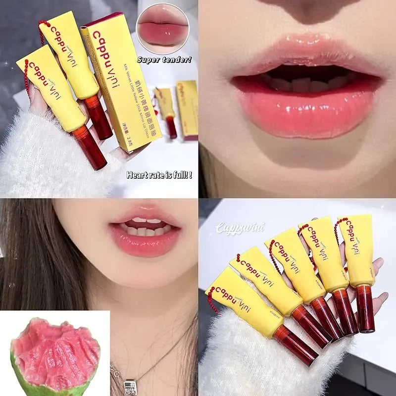Mirror Water Liquid Lipstick Cappuvini – Gloss Espelhado com Efeito Jelly & Volume