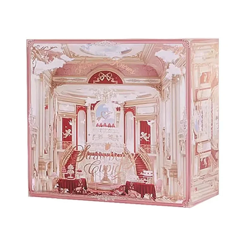 Flower Knows Strawberry Cupid Box – Kit de Maquiagem Completo com Estojo Presenteável | Paleta, Batom, Blush, Pó Compacto, Perfume e Mais | Edição Limitada
