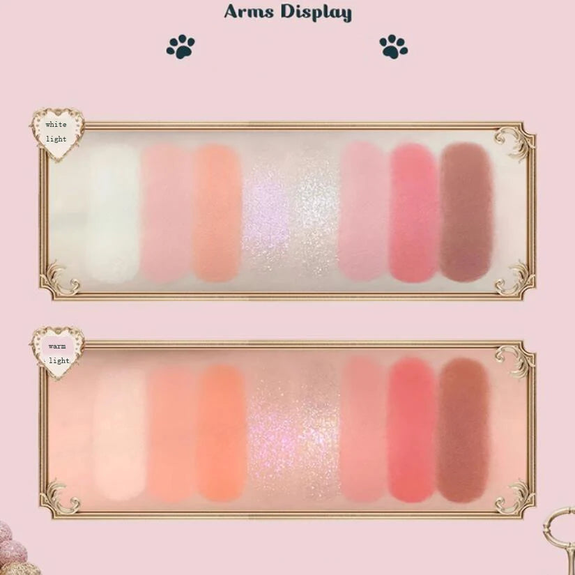 Paleta de Sombras Flower Knows Never’s Shop – 8 Cores Brilhantes
