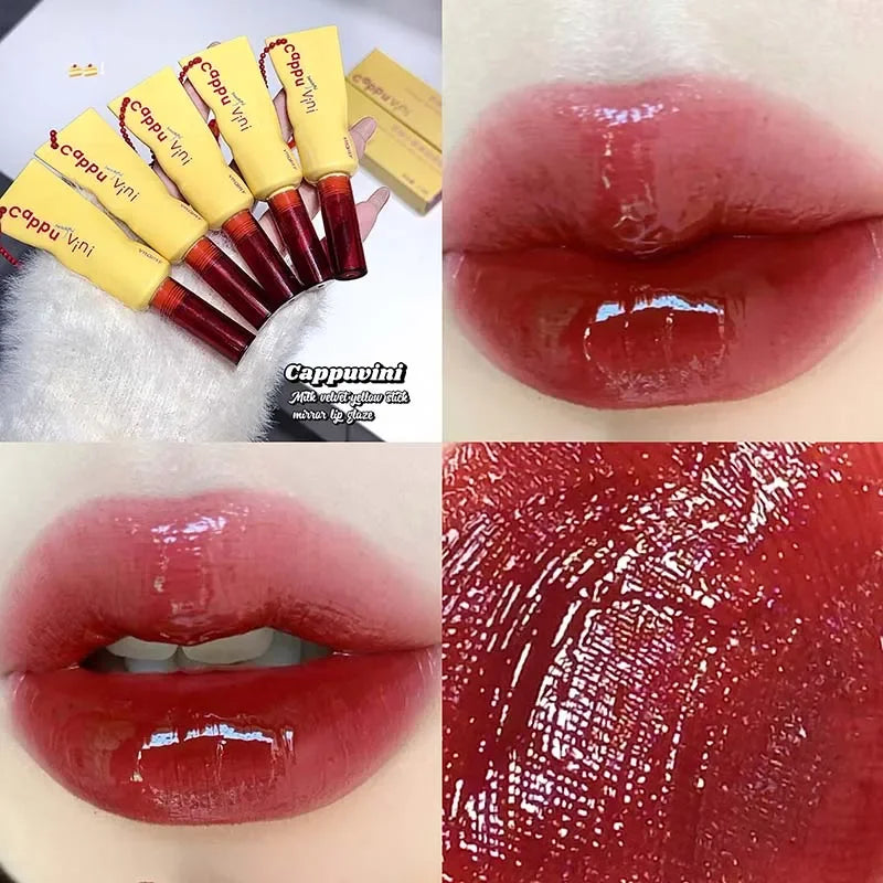 Mirror Water Liquid Lipstick Cappuvini – Gloss Espelhado com Efeito Jelly & Volume