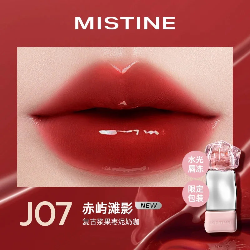 Batom Líquido Nude MISTINE com Efeito Matte Aveludado e Brilho Espelhado | Acabamento Glaze ou Jelly