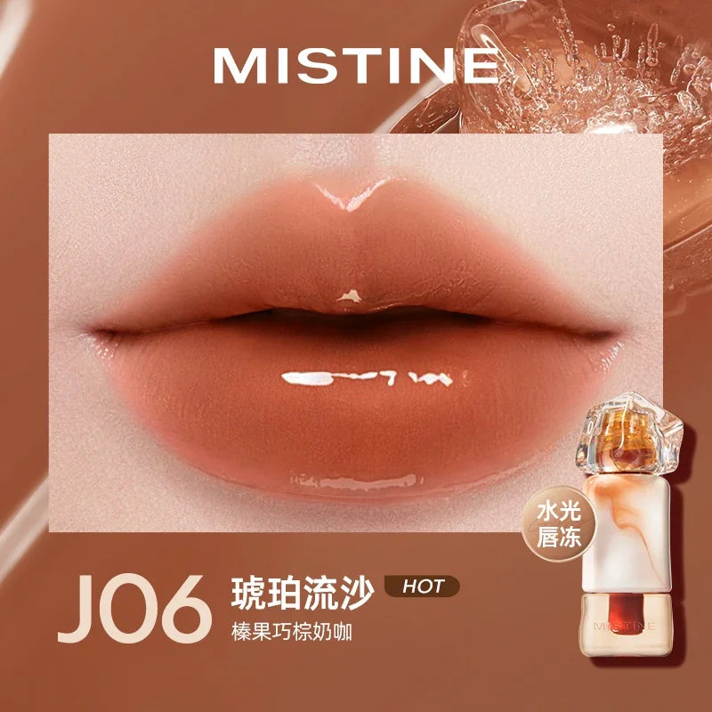 Batom Líquido Nude MISTINE com Efeito Matte Aveludado e Brilho Espelhado | Acabamento Glaze ou Jelly