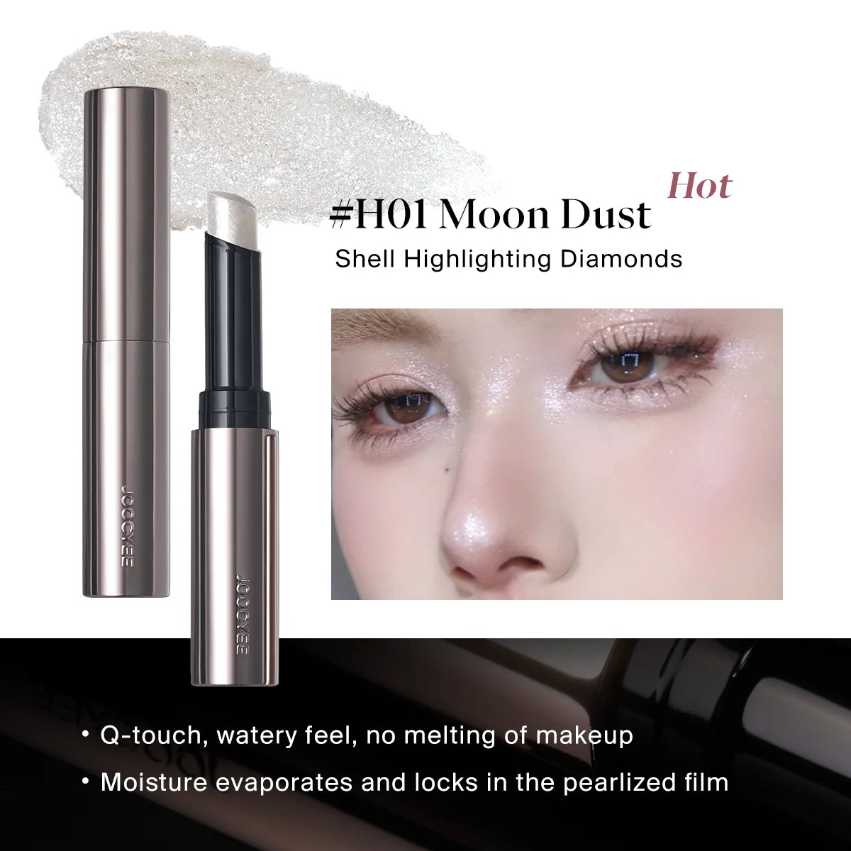 JOOCYEE Jelly Highlighter Stick iluminador em bastão glow natural