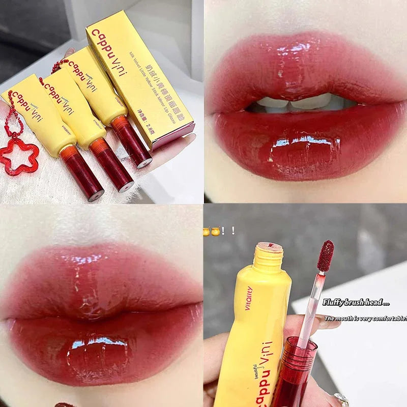 Mirror Water Liquid Lipstick Cappuvini – Gloss Espelhado com Efeito Jelly & Volume