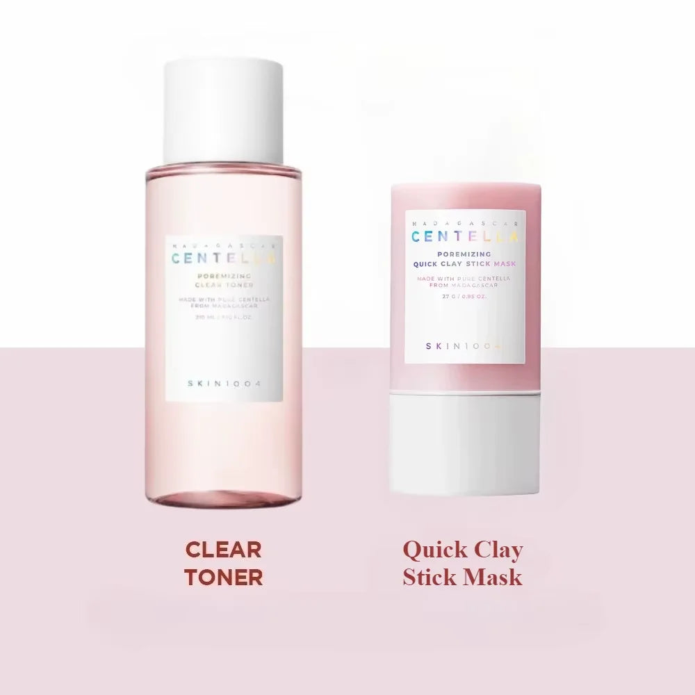 Centella Skincare – Kit com Tônico e Máscara Bastão de Argila Rosa