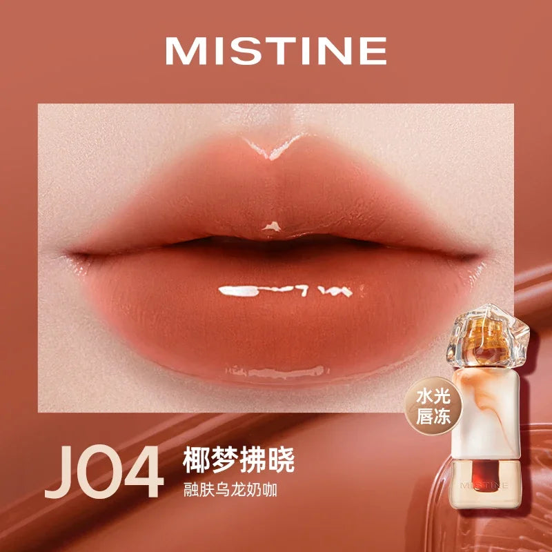 Batom Líquido Nude MISTINE com Efeito Matte Aveludado e Brilho Espelhado | Acabamento Glaze ou Jelly