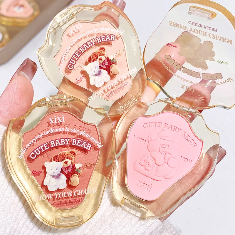 Cartoon Bears Blush – Toque Suave e Cor Natural para um Glow Rosado de Boneca
