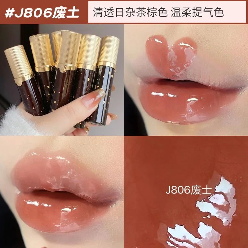 Gloss Gold Rush da Girlcult – Lip Glaze com Brilho Espelhado e Filme Protetor Não Transferível