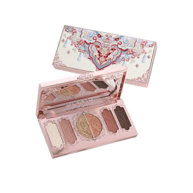 Paleta de Sombras Butterfly Cloud Flower Knows – Paleta 6 Cores Matte, Cintilante e Glitter
