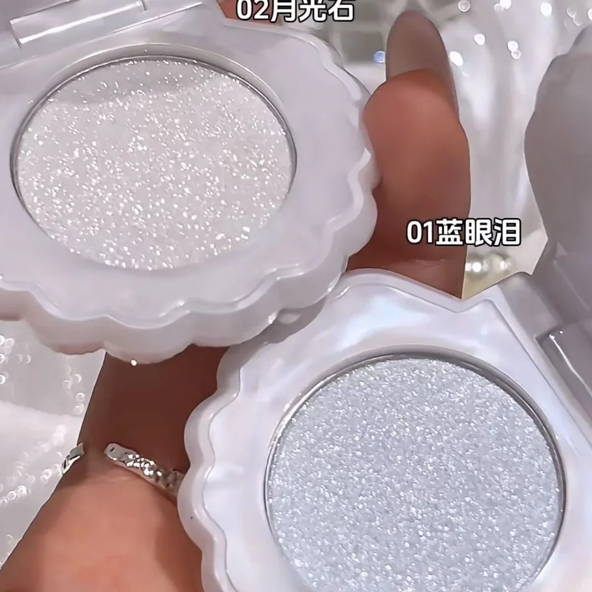 Espelho Mini ou Iluminador Pingente Balm – Flower Knows Shell’s Jewel