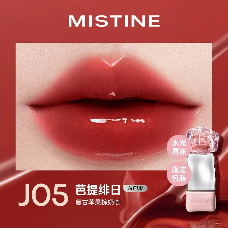 Batom Líquido Nude MISTINE com Efeito Matte Aveludado e Brilho Espelhado | Acabamento Glaze ou Jelly