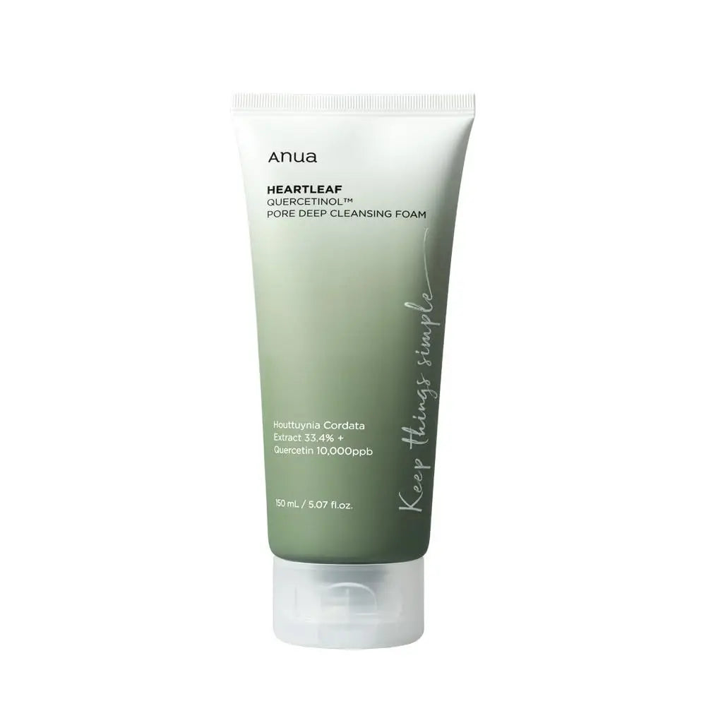 Espuma de Limpeza Anua Heartleaf Quercetinol – Redução de Poros e Controle de Acne